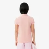 Polo de piqué con cuello festoneado para niña