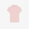 Polo de piqué con cuello festoneado para niña