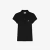 Polo de piqué con cuello festoneado para niña