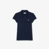 Polo de piqué con cuello festoneado para niña