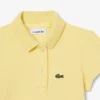 Polo de piqué con cuello festoneado para niña