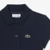 Polo de piqué con cuello festoneado para niña