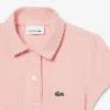 Polo de piqué con cuello festoneado para niña