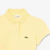 Polo de piqué con cuello festoneado para niña
