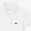 Polo de piqué con cuello festoneado para niña