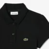 Polo de piqué con cuello festoneado para niña