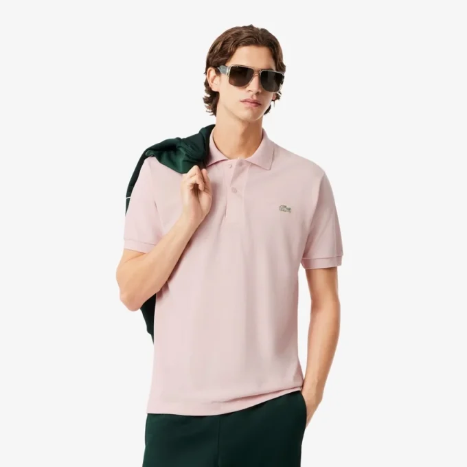 Polo de piqué con detalle bordado y corte clásico para hombre