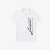 Polo de piqué de algodón Signature de corte regular para hombre