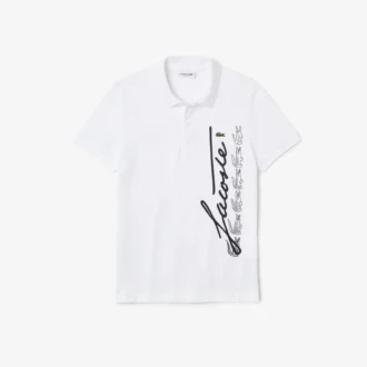 Polo de piqué de algodón Signature de corte regular para hombre