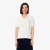 Polo de piqué de corte holgado para mujer