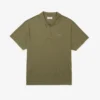 Polo de piqué de corte holgado para mujer