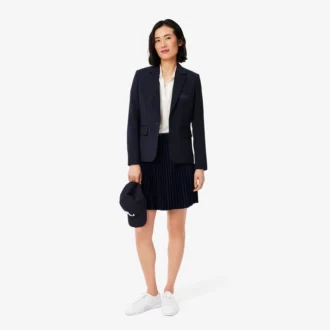 Polo de piqué de corte holgado para mujer