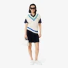 Polo de piqué de corte holgado para mujer