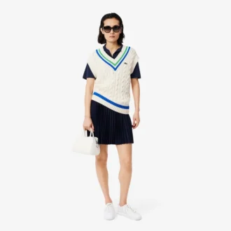Polo de piqué de corte holgado para mujer