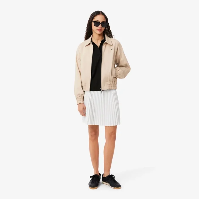 Polo de piqué de corte holgado para mujer