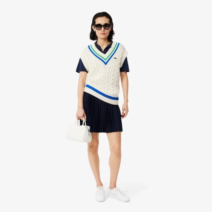 Polo de piqué de corte holgado para mujer