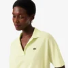 Polo de piqué de corte holgado para mujer