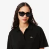 Polo de piqué de corte holgado para mujer