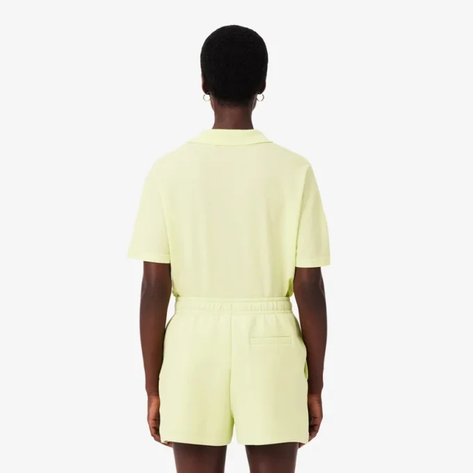 Polo de piqué de corte holgado para mujer