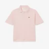 Polo de piqué de corte holgado para mujer
