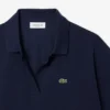 Polo de piqué de corte holgado para mujer