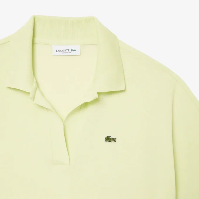 Polo de piqué de corte holgado para mujer