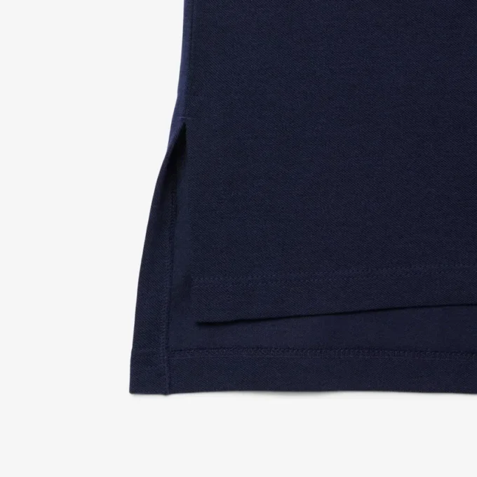 Polo de piqué de corte holgado para mujer
