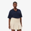 Polo de piqué de corte holgado para mujer