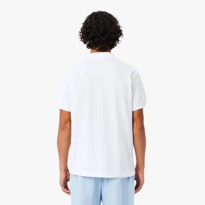 Polo de piqué estampado de corte clásico