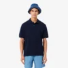 Polo de piqué grueso de corte holgado para hombre