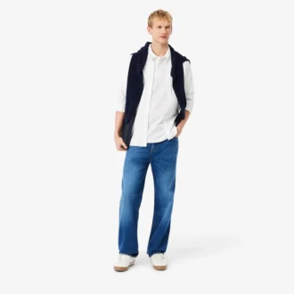 Polo de piqué grueso de corte holgado para hombre