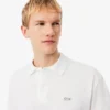 Polo de piqué grueso de corte holgado para hombre