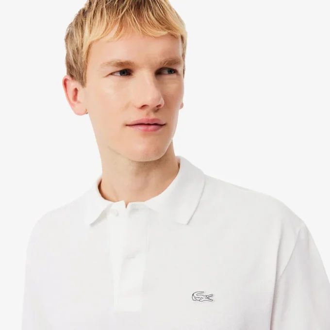 Polo de piqué grueso de corte holgado para hombre