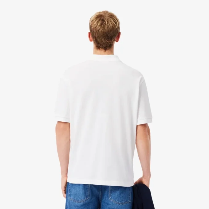 Polo de piqué grueso de corte holgado para hombre