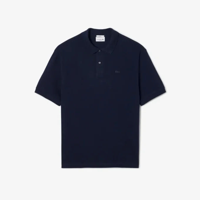 Polo de piqué grueso de corte holgado para hombre