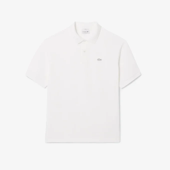 Polo de piqué grueso de corte holgado para hombre