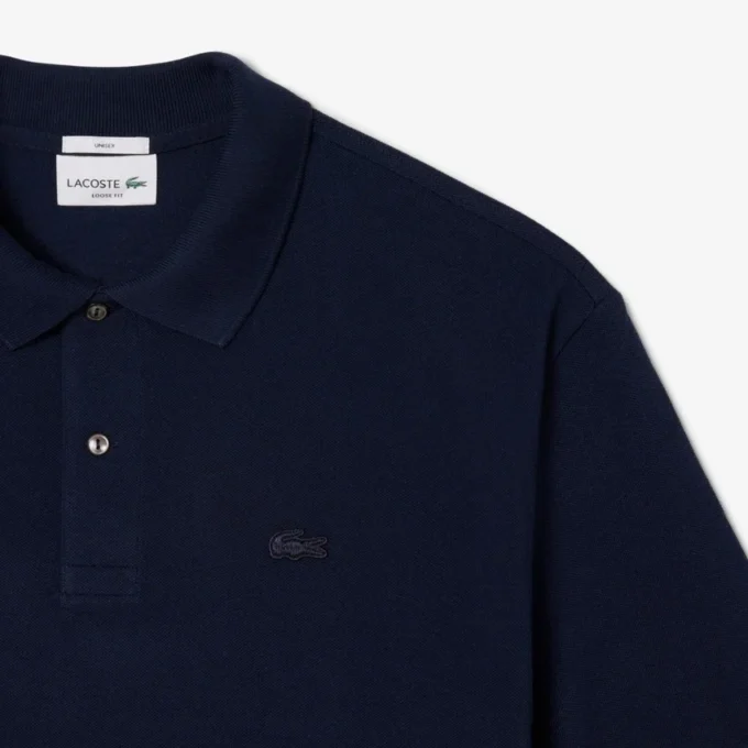 Polo de piqué grueso de corte holgado para hombre