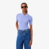 Polo de punto acanalado 3D para mujer