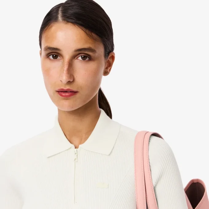 Polo de punto acanalado 3D para mujer