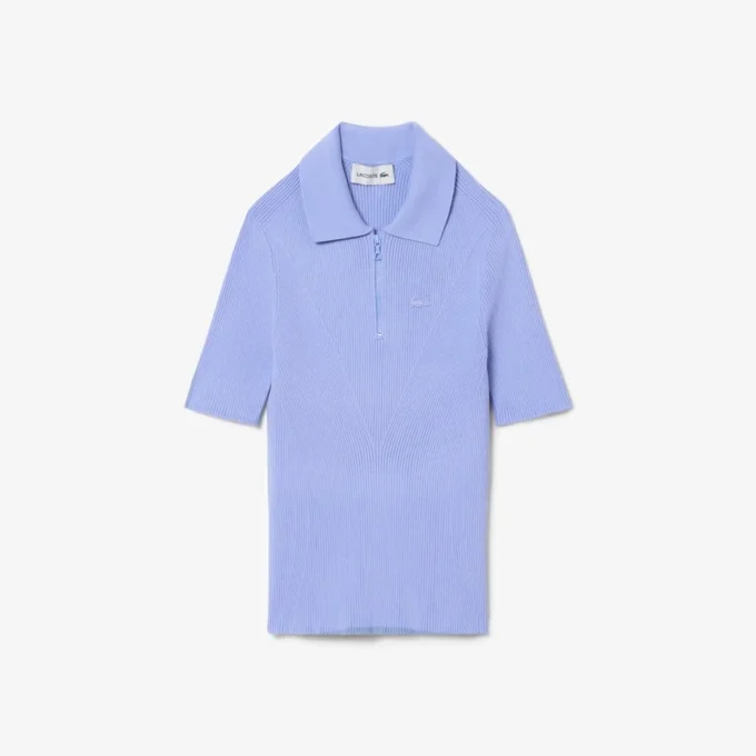 Polo de punto acanalado 3D para mujer