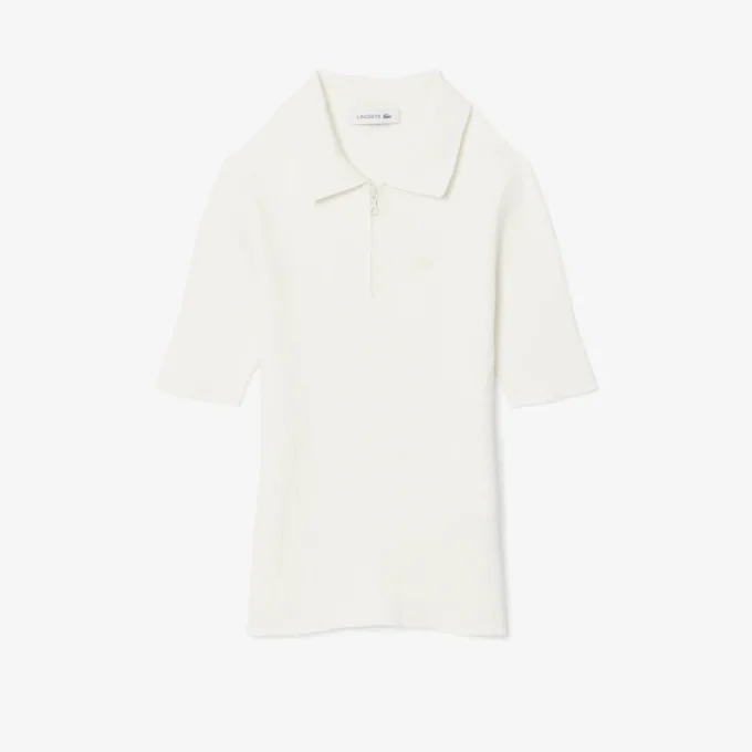 Polo de punto acanalado 3D para mujer