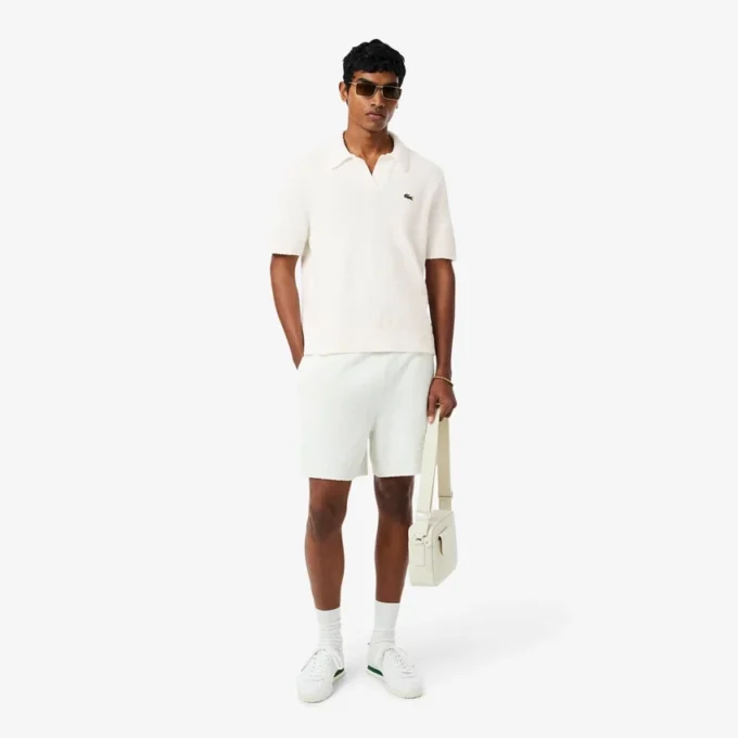 Polo de punto bouclé de corte clásico