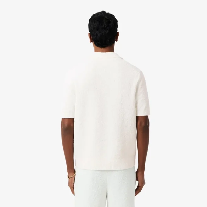 Polo de punto bouclé de corte clásico