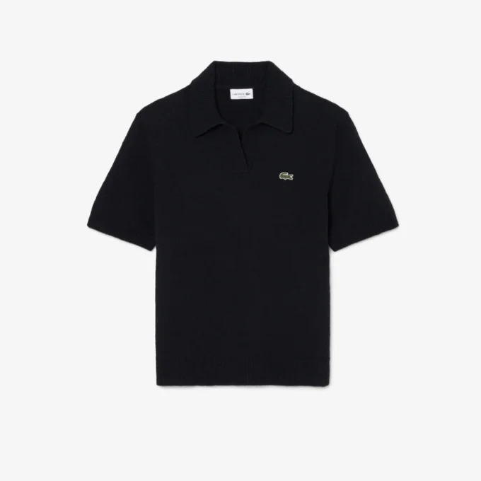 Polo de punto bouclé de corte clásico