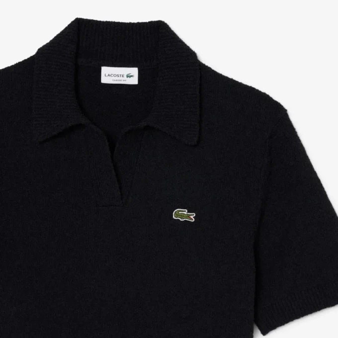 Polo de punto bouclé de corte clásico