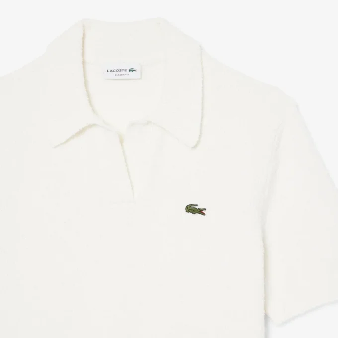 Polo de punto bouclé de corte clásico