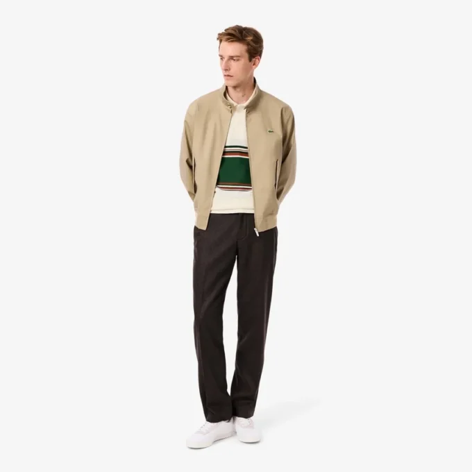 Polo de rayas de corte clásico para hombre, fabricado en Francia