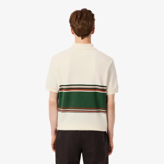 Polo de rayas de corte clásico para hombre, fabricado en Francia