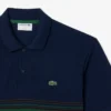 Polo de rayas de corte clásico para hombre, fabricado en Francia