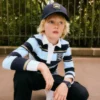 Gorra de sarga de algodón bordada para niño